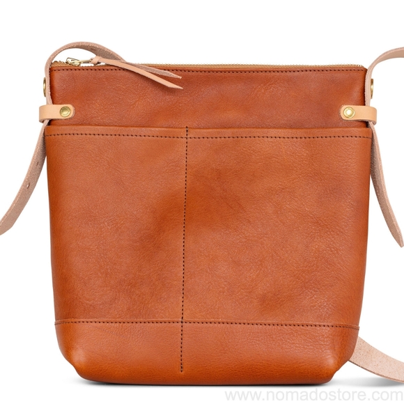 THE SUPERIOR LABOR TSL LEATHER BOTTOM SHOULDER CROSSBODY BAG S DEEP - Picture 2 of 7